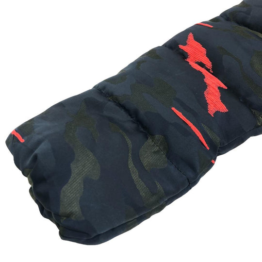 DUVETICA Down jacket polyester Navy Hydrogen Camouflage Women 36 Used Authentic