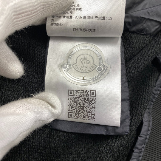 MONCLER Down jacket Cotton, Nylon black 23 years PADDED CARDIGAN mens S Used Authentic