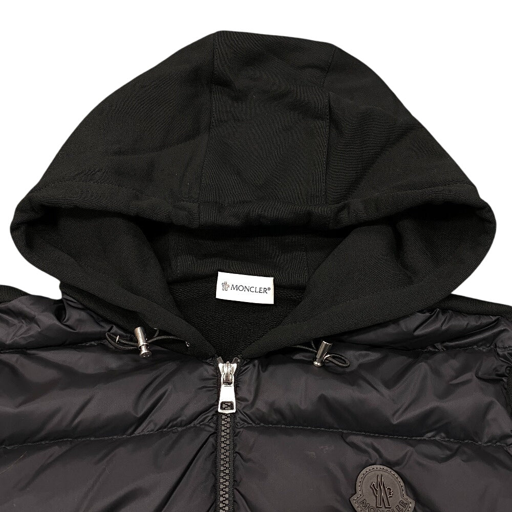 MONCLER Down jacket Cotton, Nylon black 23 years PADDED CARDIGAN mens S Used Authentic