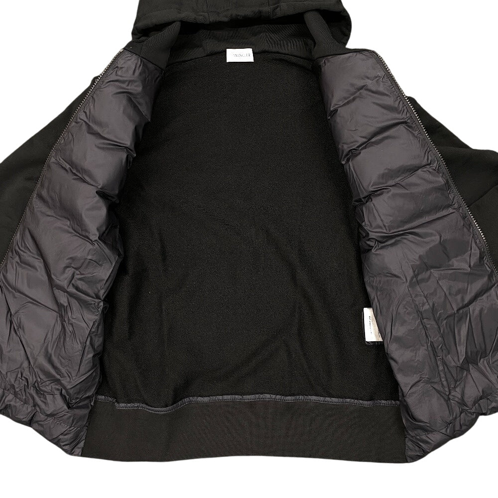MONCLER Down jacket Cotton, Nylon black 23 years PADDED CARDIGAN mens S Used Authentic