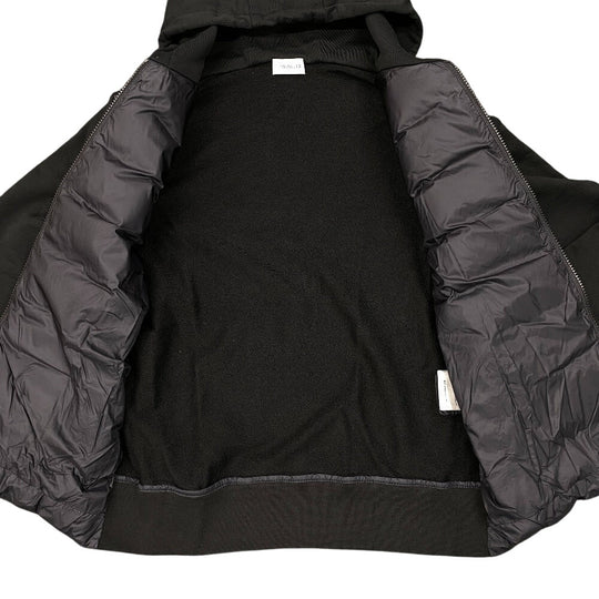 MONCLER Down jacket Cotton, Nylon black 23 years PADDED CARDIGAN mens S Used Authentic