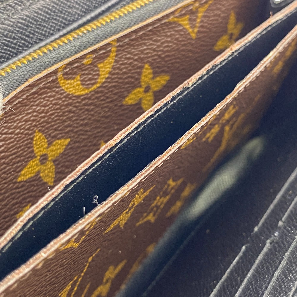 LOUIS VUITTON Long Wallet Purse M61855 leather Brown Zip Around Monogram Zippy wallet Retiro Women Used Authentic
