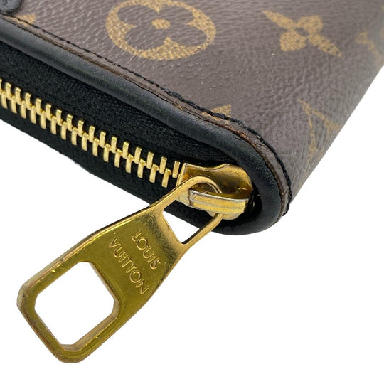 LOUIS VUITTON Long Wallet Purse M61855 leather Brown Zip Around Monogram Zippy wallet Retiro Women Used Authentic