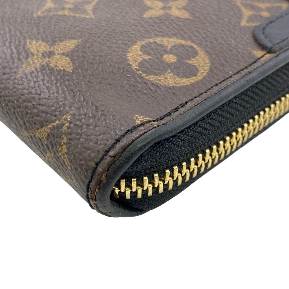LOUIS VUITTON Long Wallet Purse M61855 leather Brown Zip Around Monogram Zippy wallet Retiro Women Used Authentic