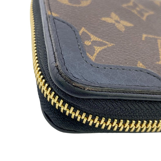 LOUIS VUITTON Long Wallet Purse M61855 leather Brown Zip Around Monogram Zippy wallet Retiro Women Used Authentic