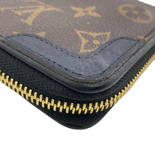 LOUIS VUITTON Long Wallet Purse M61855 leather Brown Zip Around Monogram Zippy wallet Retiro Women Used Authentic