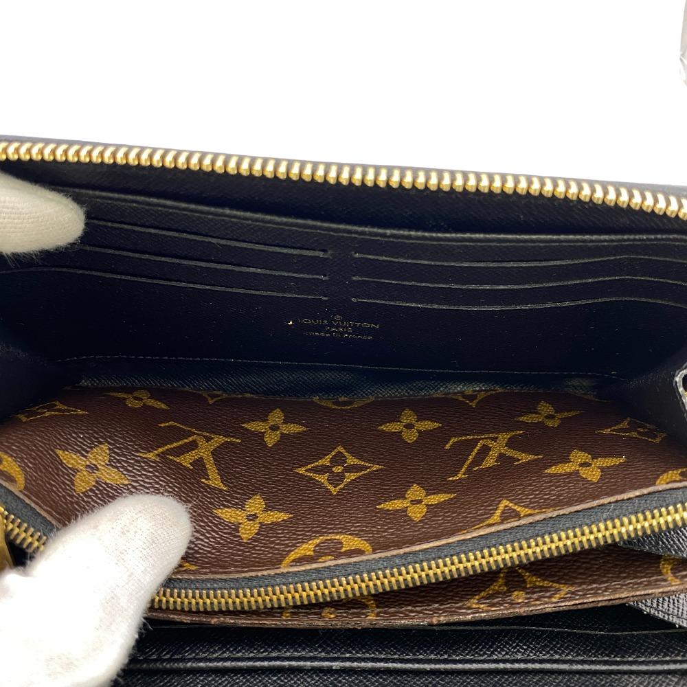 LOUIS VUITTON Long Wallet Purse M61855 leather Brown Zip Around Monogram Zippy wallet Retiro Women Used Authentic