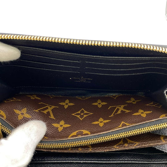 LOUIS VUITTON Long Wallet Purse M61855 leather Brown Zip Around Monogram Zippy wallet Retiro Women Used Authentic