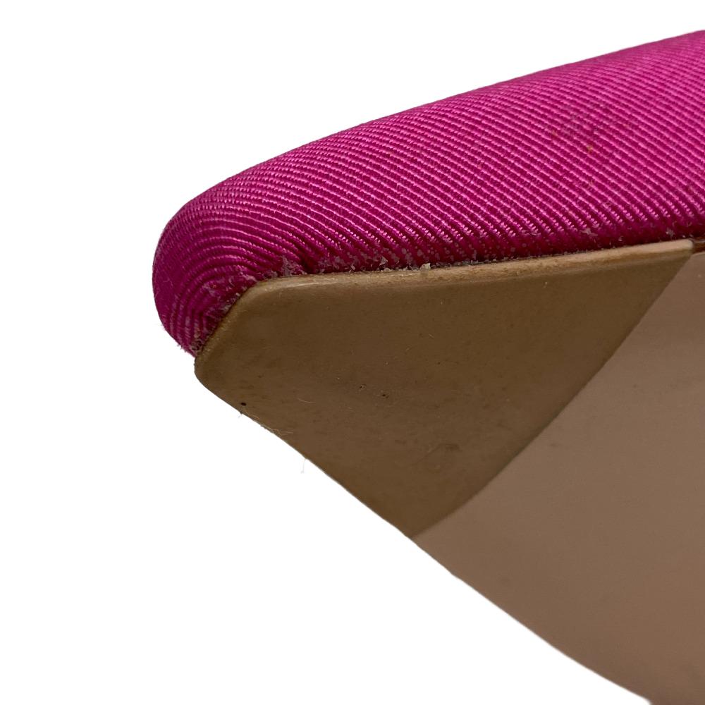 ROGERVIVIER pumps Canvas, Leather pink i love vivier Women 40 Used Authentic