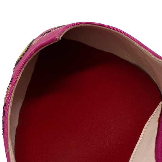 ROGERVIVIER pumps Canvas, Leather pink i love vivier Women 40 Used Authentic
