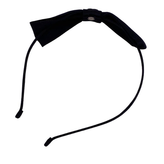 CHANEL hair accessory Nylon black 23P COCO Mark Headband ribbon Women Used Authentic