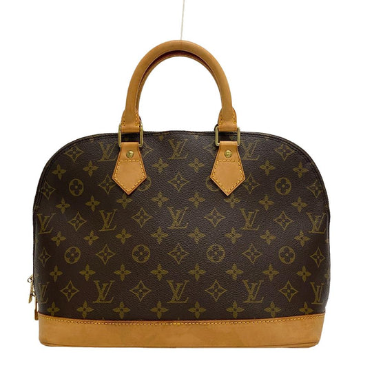 LOUIS VUITTON Handbag M51130 leather Brown Monogram Alma Women Used Authentic