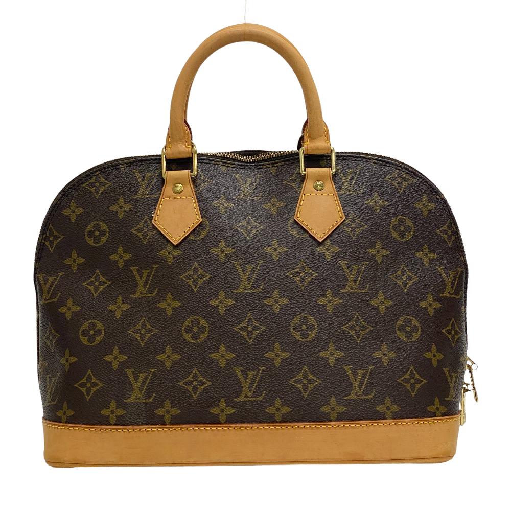 LOUIS VUITTON Handbag M51130 leather Brown Monogram Alma Women Used Authentic