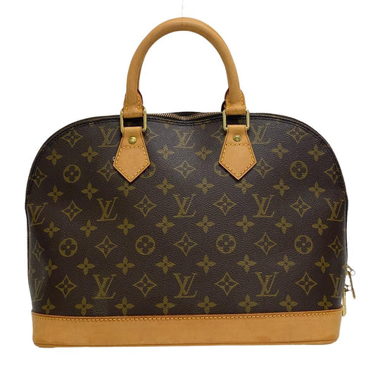 LOUIS VUITTON Handbag M51130 leather Brown Monogram Alma Women Used Authentic