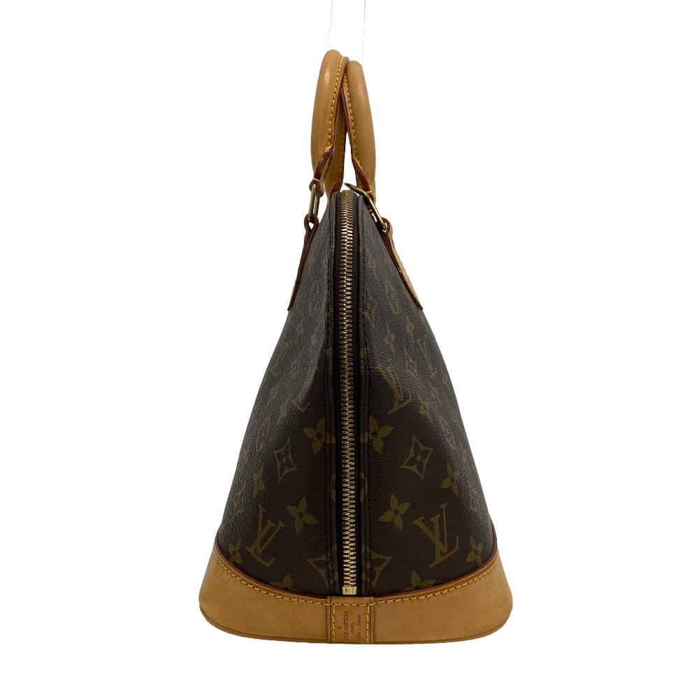 LOUIS VUITTON Handbag M51130 leather Brown Monogram Alma Women Used Authentic