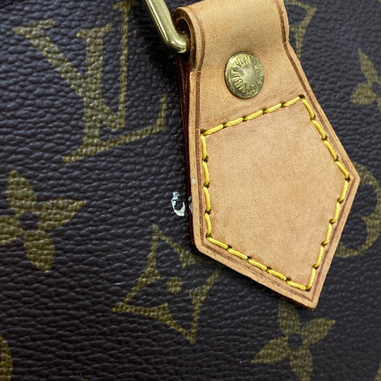 LOUIS VUITTON Handbag M51130 leather Brown Monogram Alma Women Used Authentic