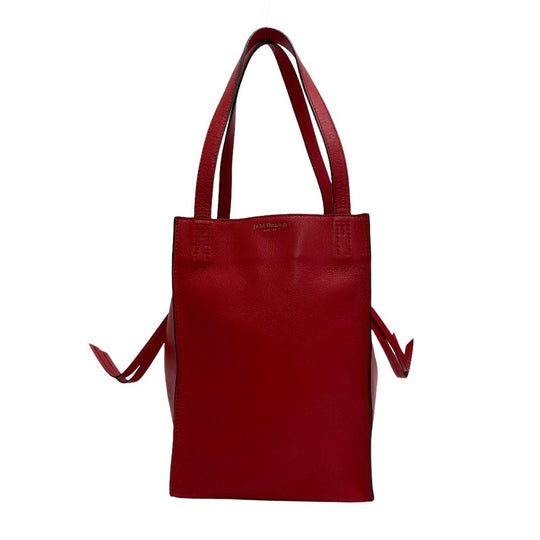 J&M Davidson Handbag leather Red Vermini Women Used Authentic