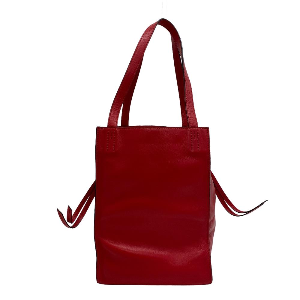 J&M Davidson Handbag leather Red Vermini Women Used Authentic