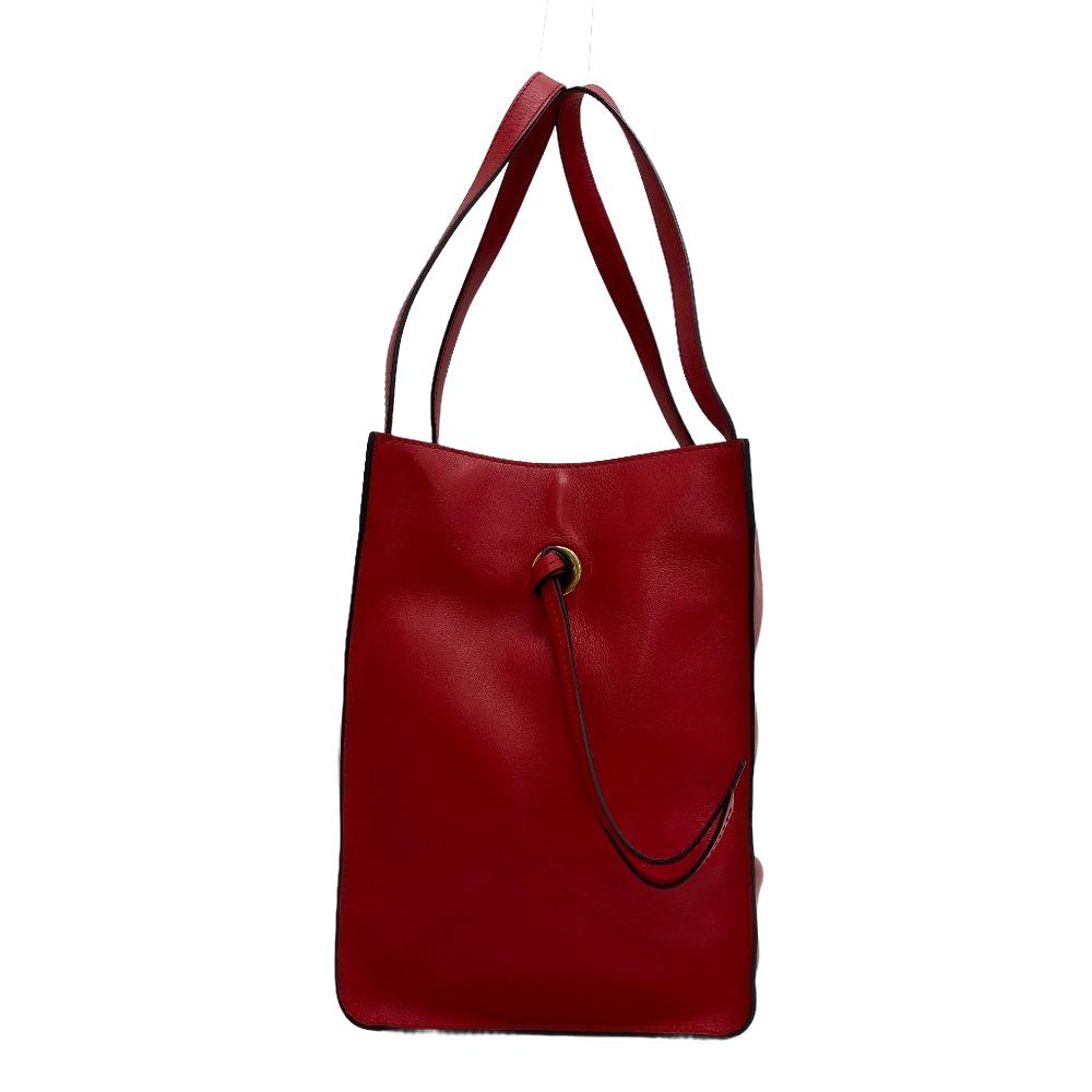 J&M Davidson Handbag leather Red Vermini Women Used Authentic