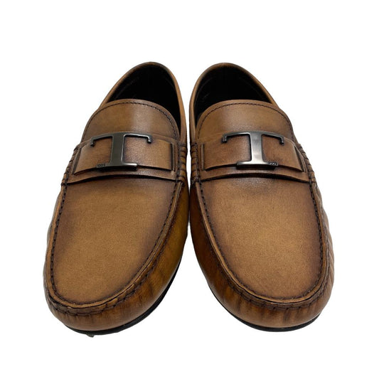TOD�fS Other shoes leather Brown Driving shoes mens 9 Used Authentic
