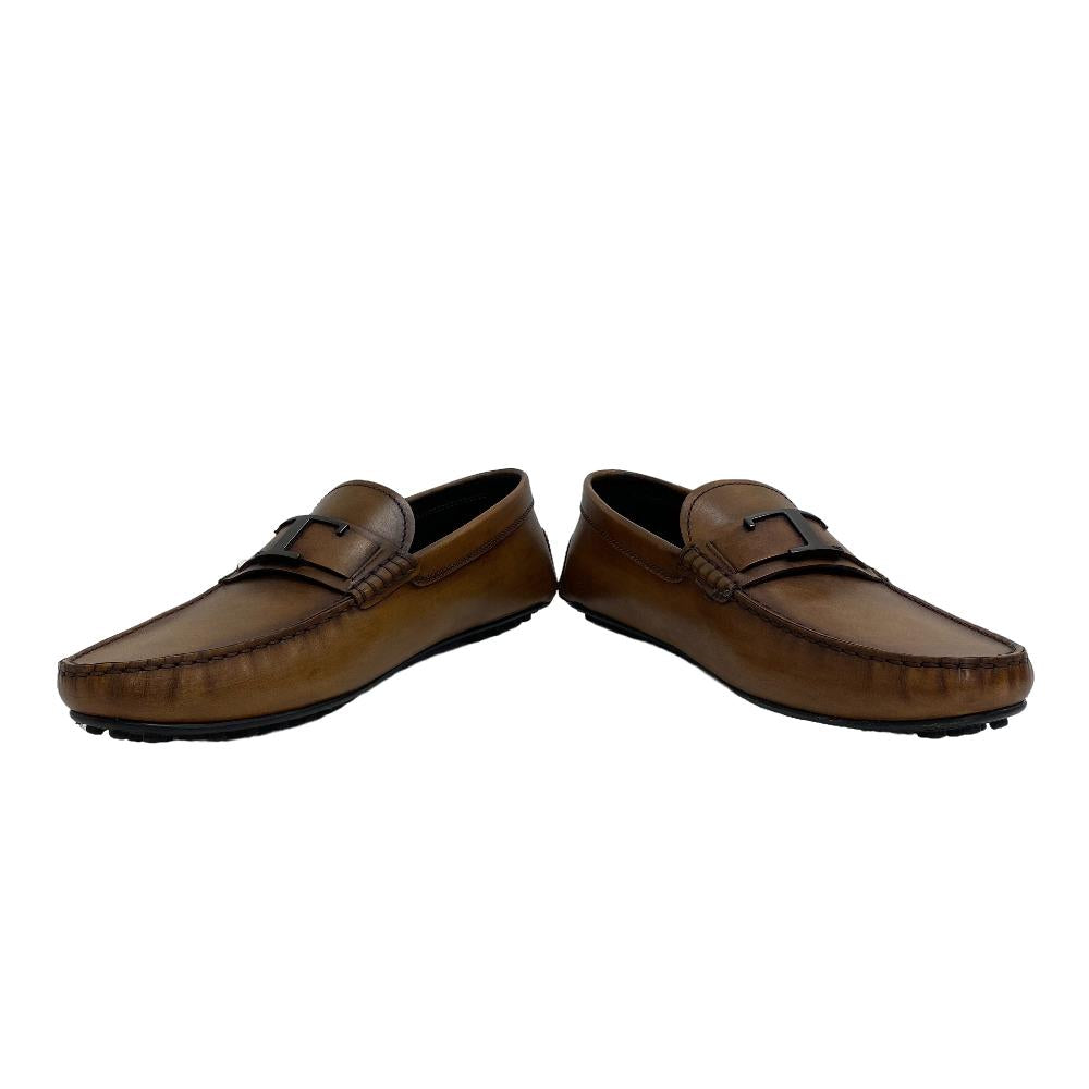 TOD�fS Other shoes leather Brown Driving shoes mens 9 Used Authentic