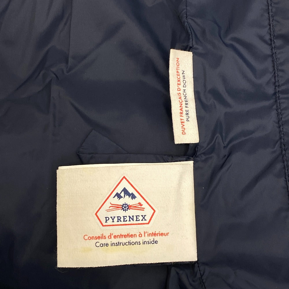 Pyrenex Down jacket polyester Navy ANNECY FUR INTL mens M Used Authentic