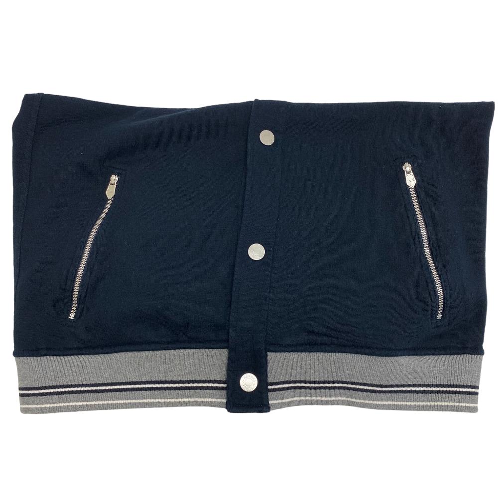 HERMES Blouson cotton gray Serie mens M Used Authentic