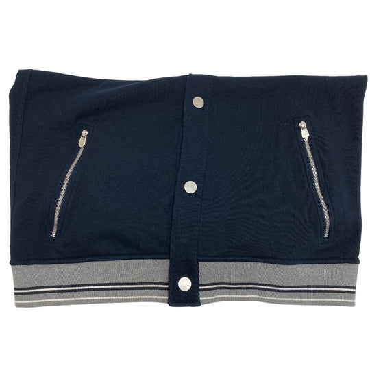 HERMES Blouson cotton gray Serie mens M Used Authentic