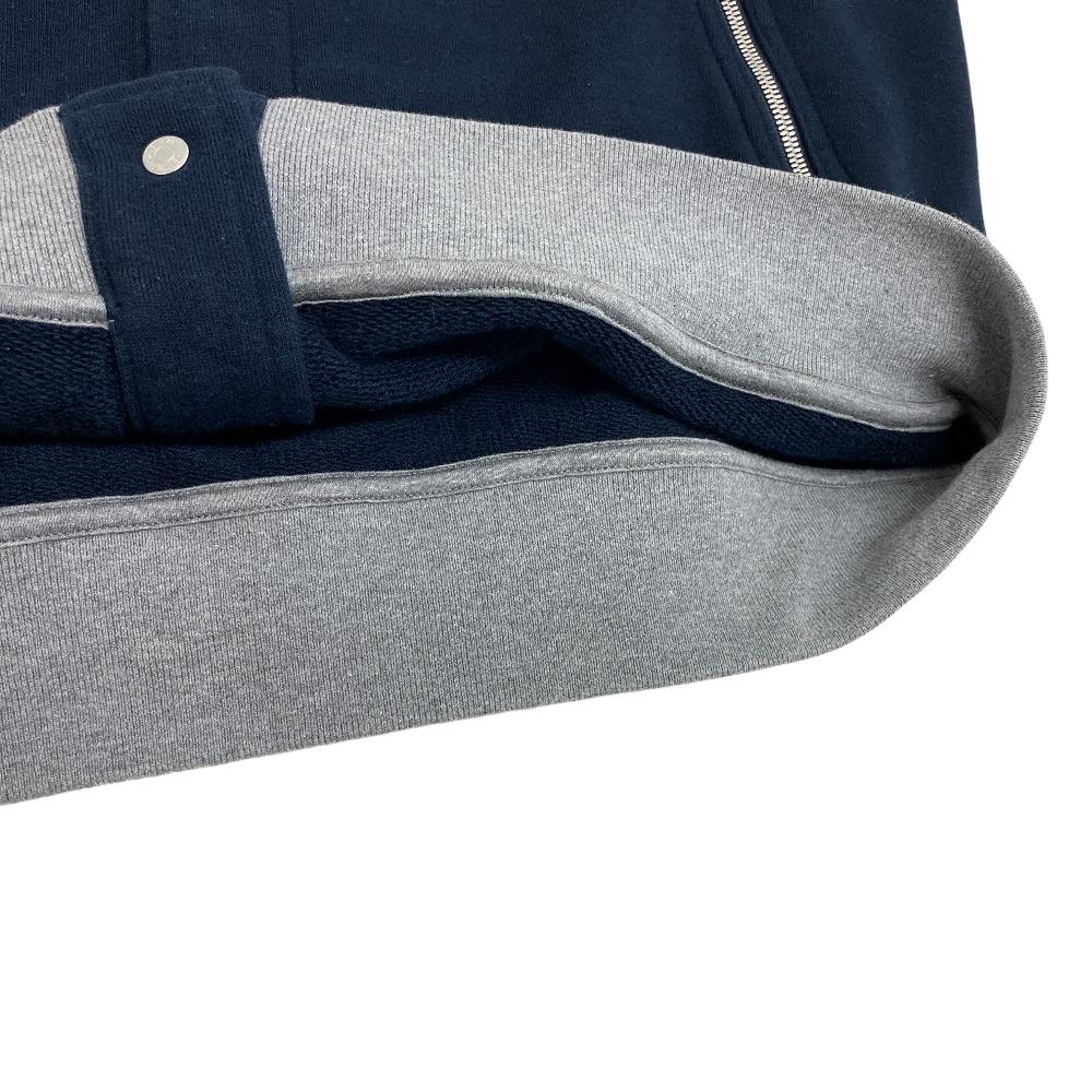 HERMES Blouson cotton gray Serie mens M Used Authentic