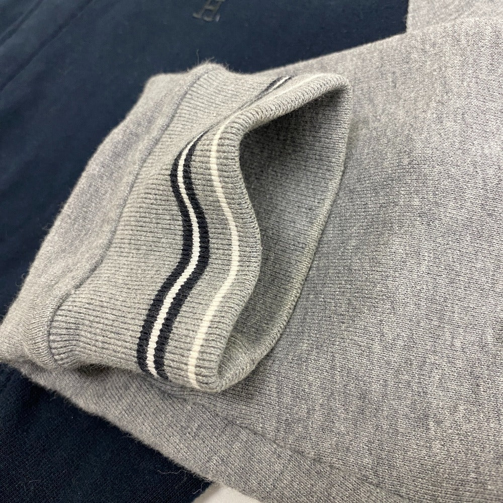 HERMES Blouson cotton gray Serie mens M Used Authentic