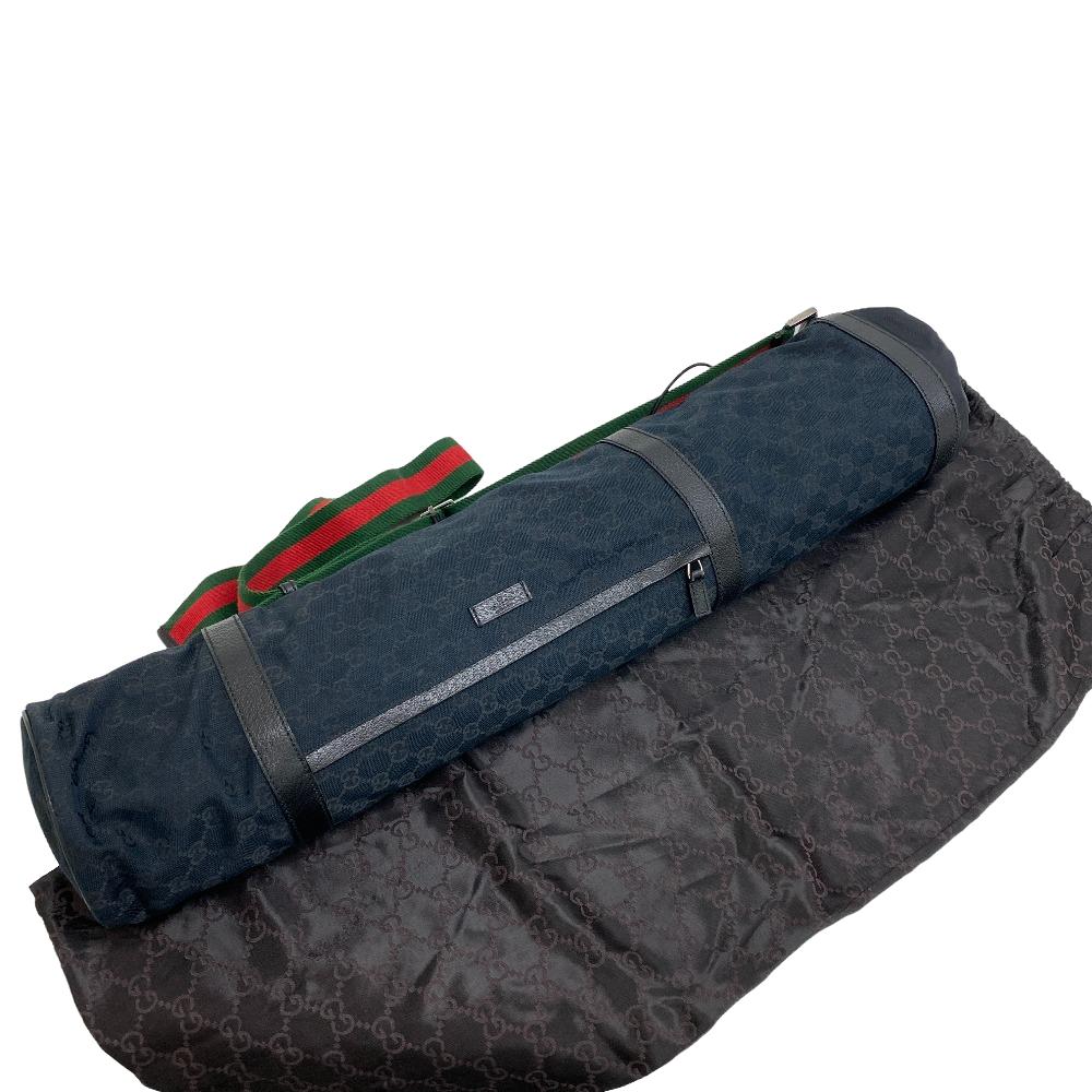 GUCCI Other miscellaneous goods Leather, Canvas black GG canvas unisex(Unisex) Used Authentic