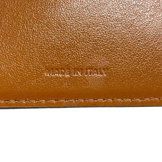 CELINE Tri-fold wallet leather Brown Trifold wallet Leopard Women Used Authentic