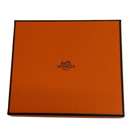 HERMES Coin case leather pink Paddock Chevrumizor Women Used Authentic