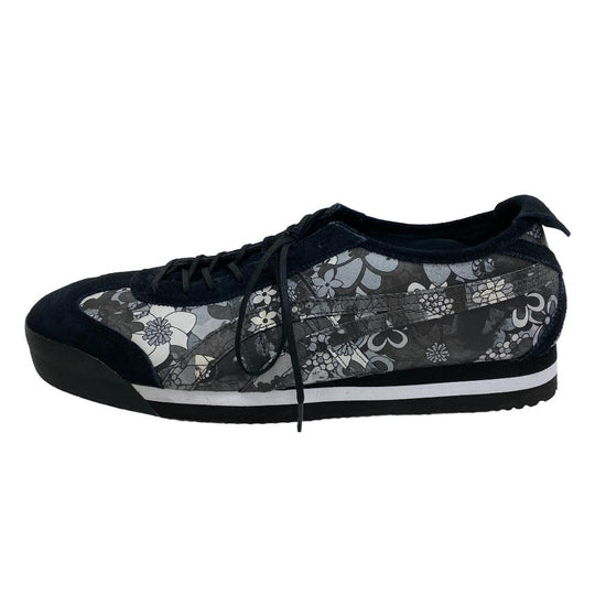 ONITSUKA TIGER sneakers 1183B851 Suede, Leather black MEXICO 66 Floral mens 11 Used Authentic