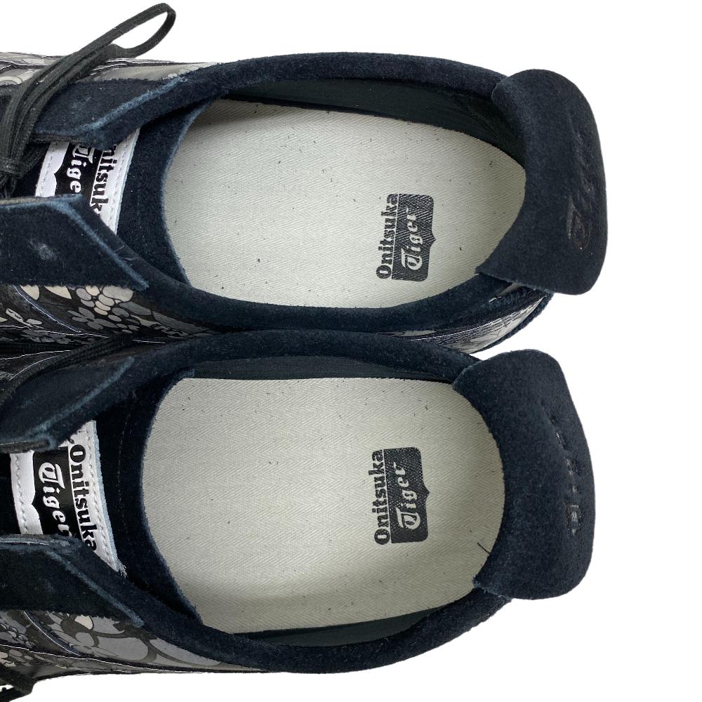 ONITSUKA TIGER sneakers 1183B851 Suede, Leather black MEXICO 66 Floral mens 11 Used Authentic