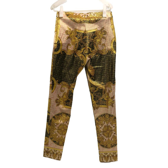 FENDI Pants Nylon gold fenderche Women 42 Used Authentic
