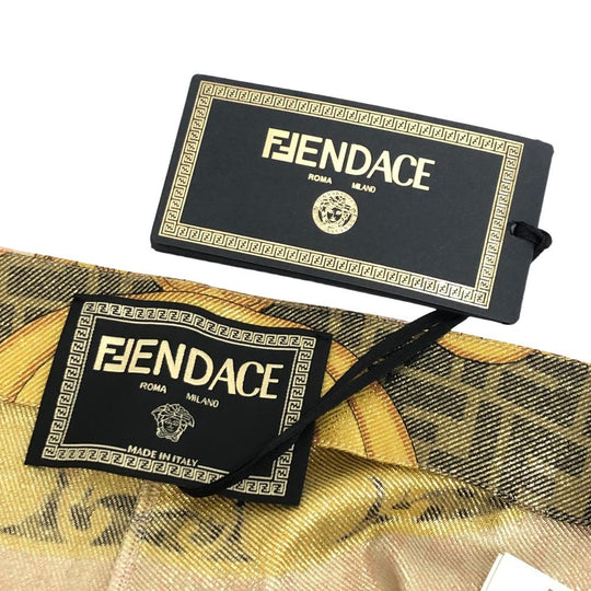 FENDI Pants Nylon gold fenderche Women 42 Used Authentic