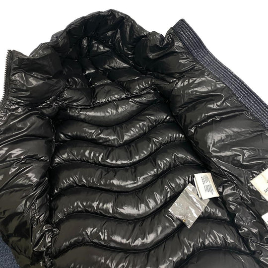 MONCLER Down jacket 16 years Nylon Navy Women No size indicated Used Authentic
