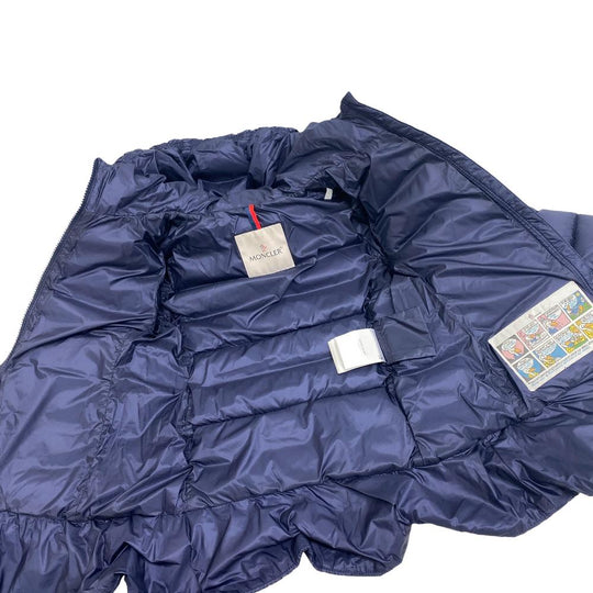 MONCLER Down jacket Nylon Navy 17 years 6anni45.7" Kids 6 anni 116cm Used Authentic