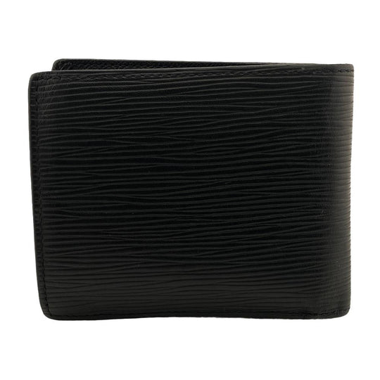 LOUIS VUITTON Bifold Wallet M62289 leather black Epi Portefeuille Marco Black mens Used Authentic