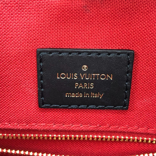 LOUIS VUITTON Handbag M45321 leather Brown Monogram Giant Reverse On the Go MM Women Used Authentic