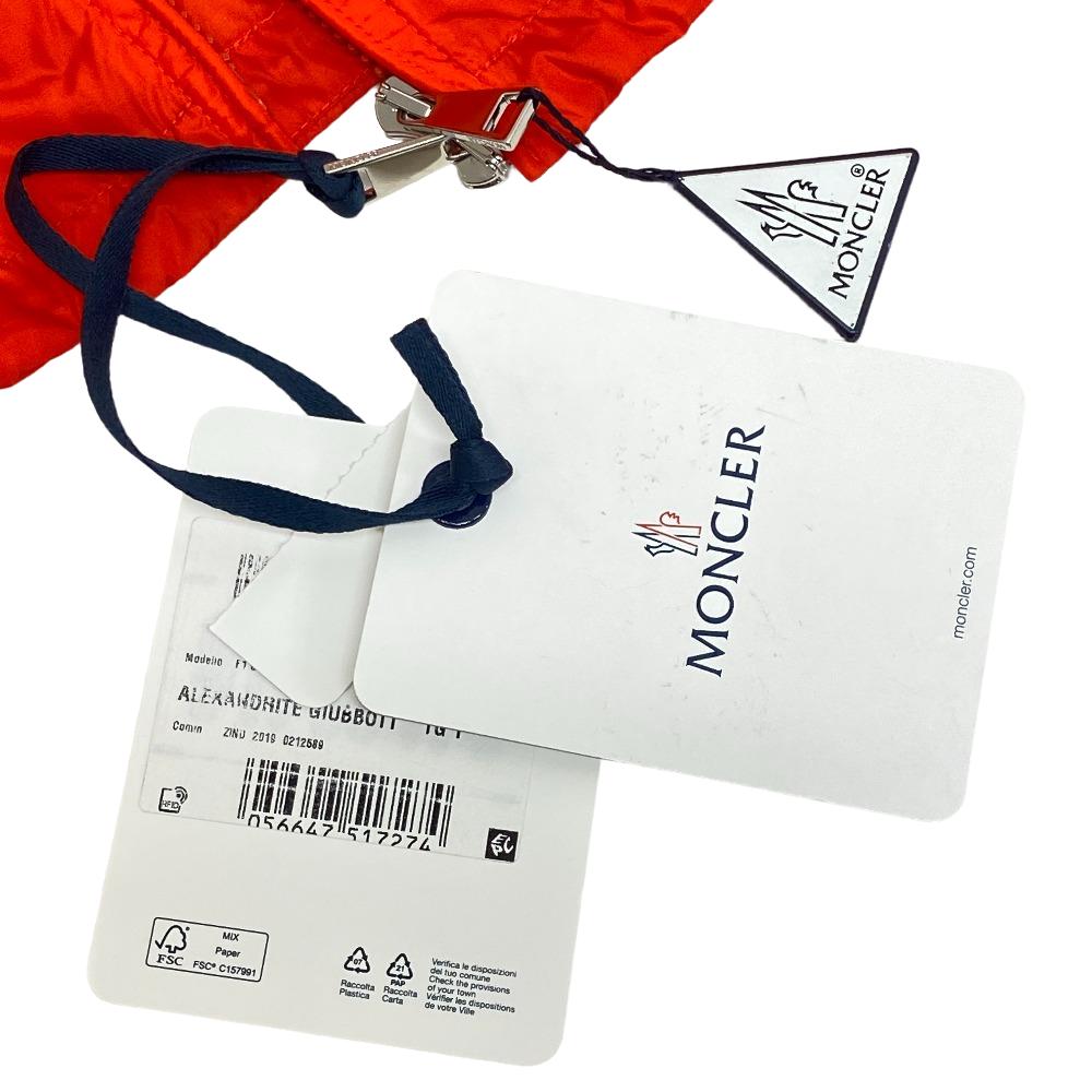 MONCLER Nylon jacket F10931A72100 Nylon Orange ALEXANDRITE Women TG1 Used Authentic