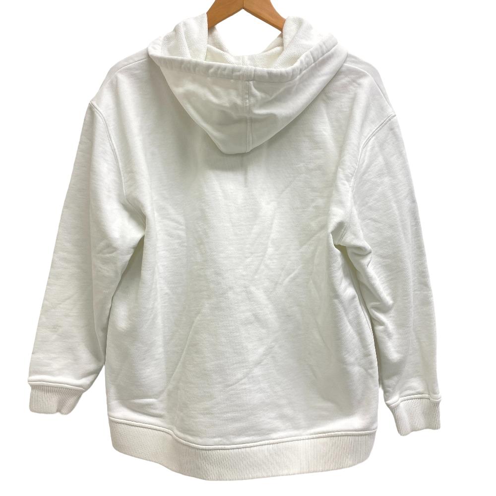 JIMMY CHOO Hoodie cotton white XS JC College Hoodie Women 44 Used Authentic