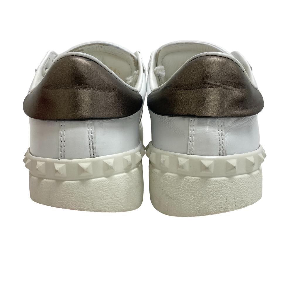 Valentino Garavani sneakers RW2S0781 leather white Rock studs Women 36 1/2 Used Authentic