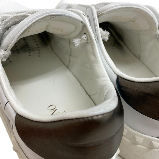 Valentino Garavani sneakers RW2S0781 leather white Rock studs Women 36 1/2 Used Authentic