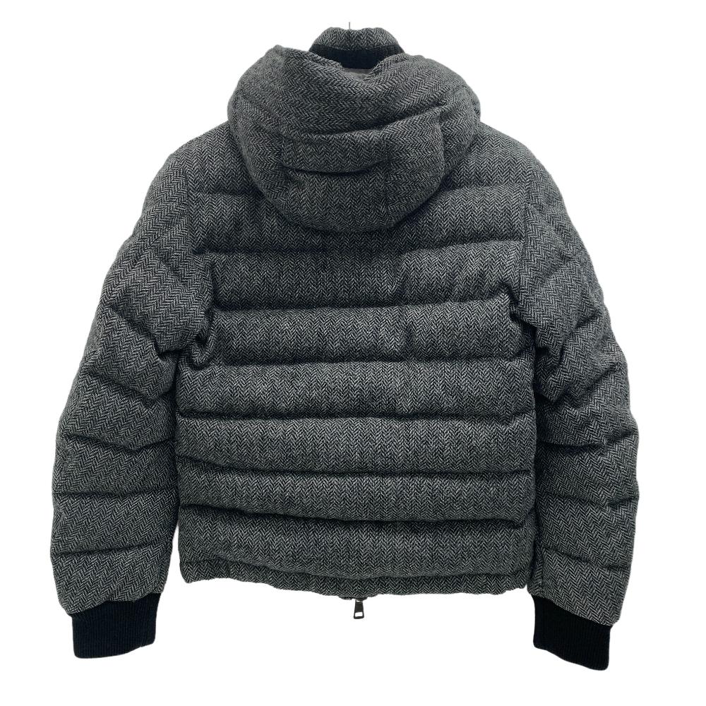 MONCLER Down jacket wool gray 12 years 0 FLORIAN Women zero size Used Authentic