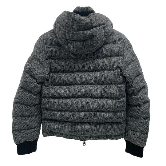 MONCLER Down jacket wool gray 12 years 0 FLORIAN Women zero size Used Authentic