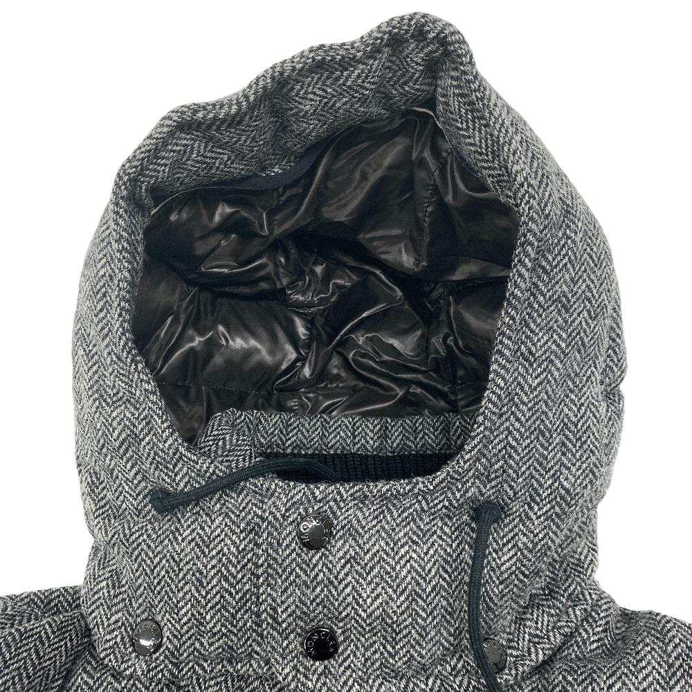 MONCLER Down jacket wool gray 12 years 0 FLORIAN Women zero size Used Authentic
