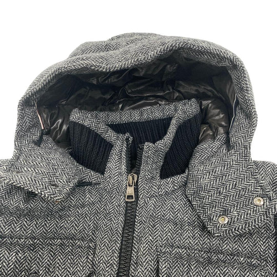 MONCLER Down jacket wool gray 12 years 0 FLORIAN Women zero size Used Authentic