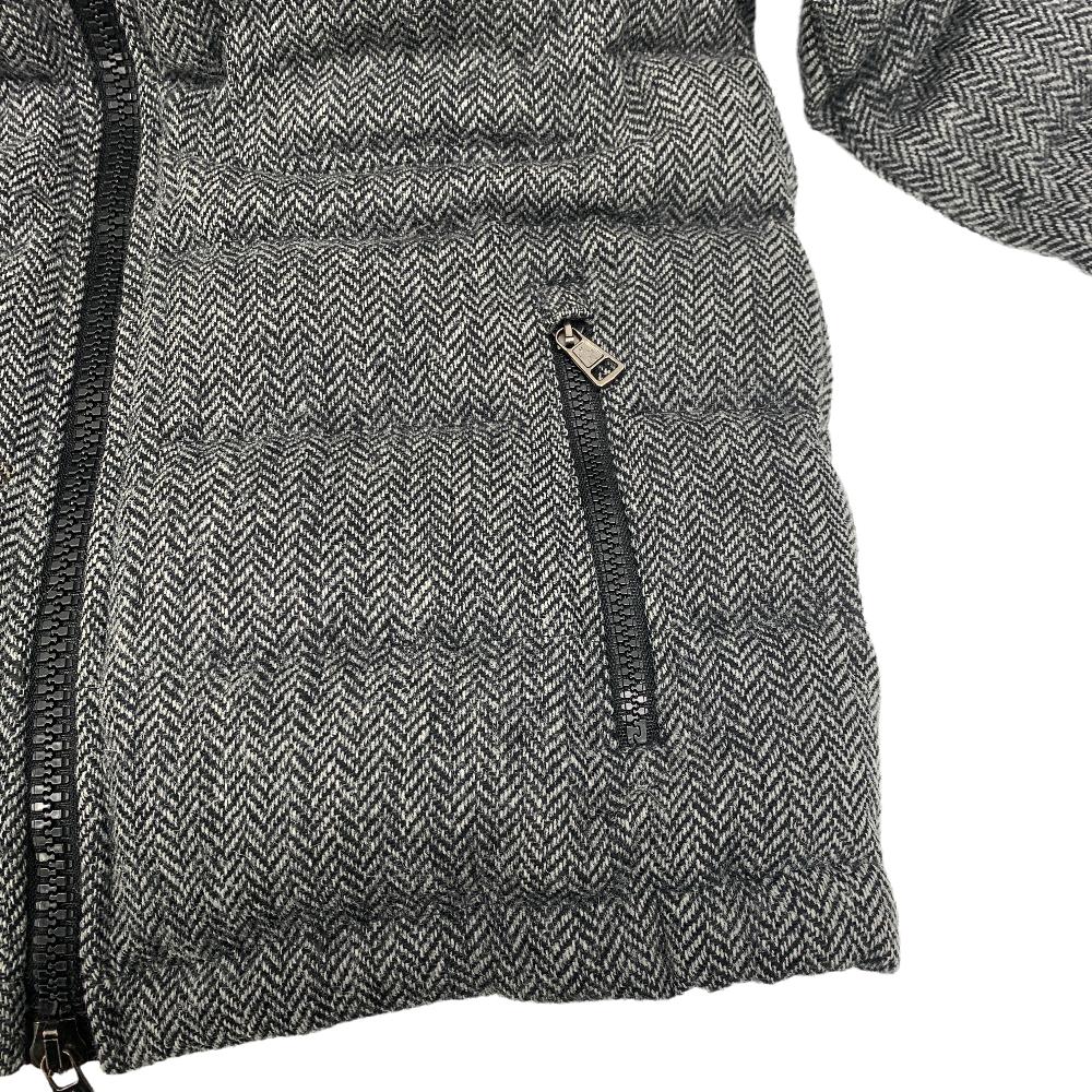 MONCLER Down jacket wool gray 12 years 0 FLORIAN Women zero size Used Authentic